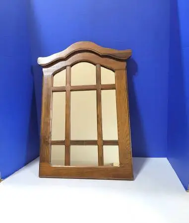 Vintage Wood Window Pane Mirror 24x16