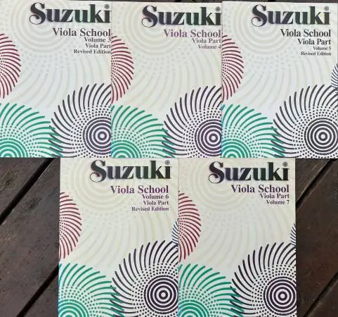 Suzuki Viola Books from 3 to 7 new