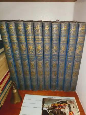 10 vol. set UNIVERSAL WORLD HISTORY 1939