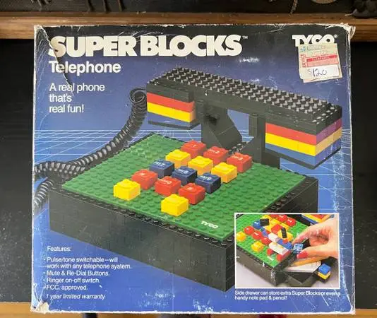 Tyco Super Blocks Telephone (released in 1988)