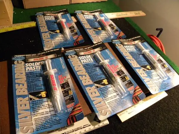 ** 5 ** UNOPENED Packages SOLDER-IT solder paste