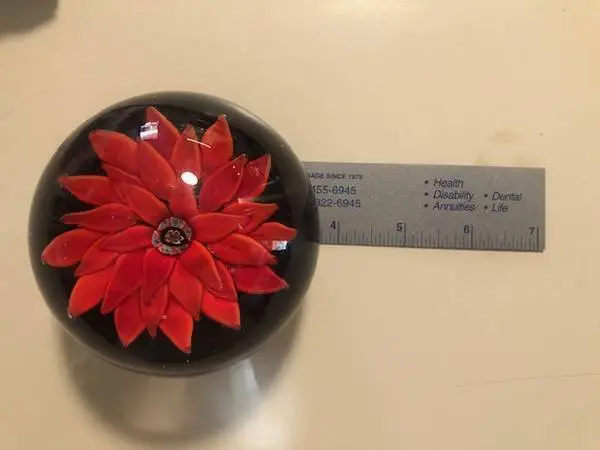 *GLASS PAPERWEIGHT*