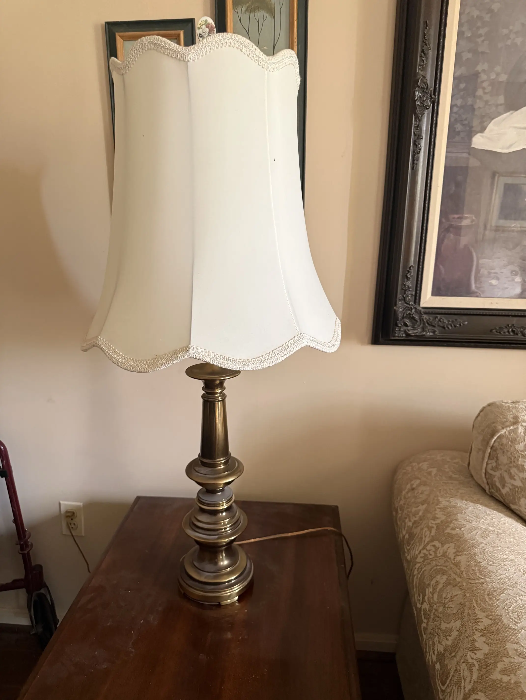 Vintage Still Brass Table Lamp