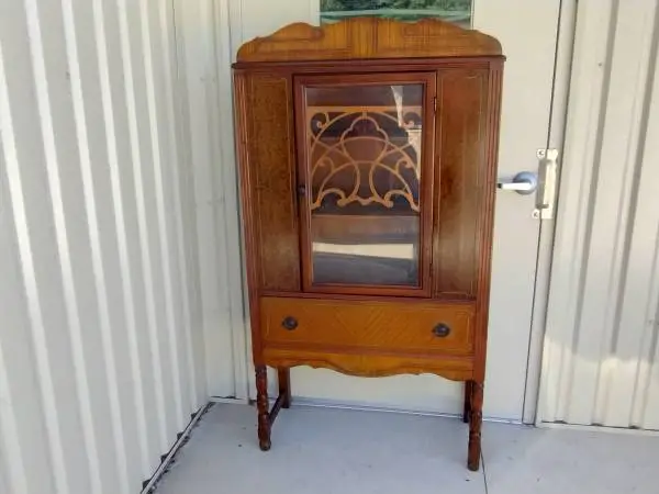 Vintage 1920s Art Deco China Cabinet - Made in NC!