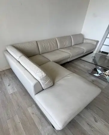 ROCHE BOBOIS LEATHER SOFA - PAID $9600 SELL $1500