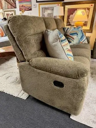 79W Manual Double Recliner Sofa - Mocha