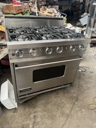 36 Viking Stainless Range, 6, d fuel,
