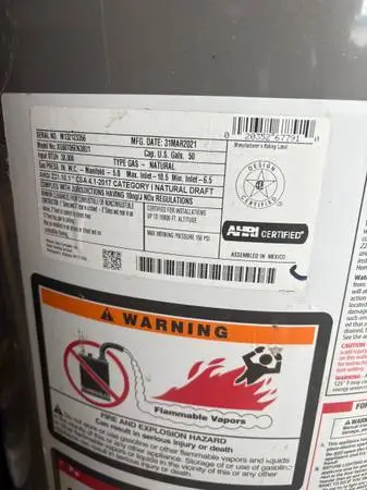 used 30 gl gas water heater