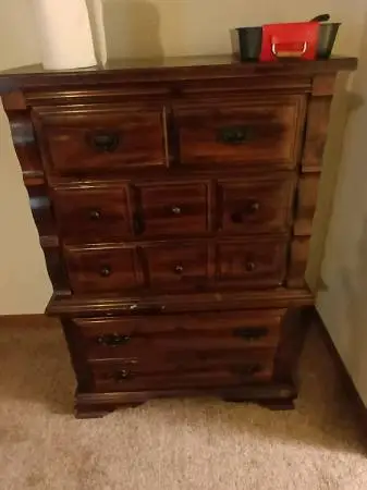 Two Bed. Chest, Mirror, Self for Sale - Call 782- 9571