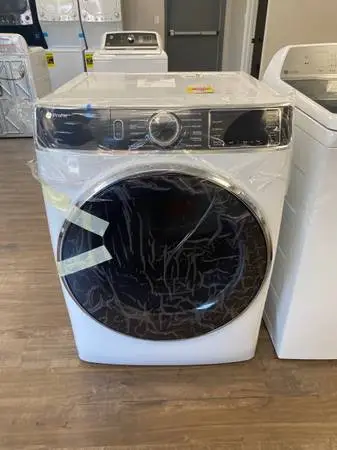 GE Profile White Steam 7.8 Smart Electric Stackable Dryer Full MFG WTY