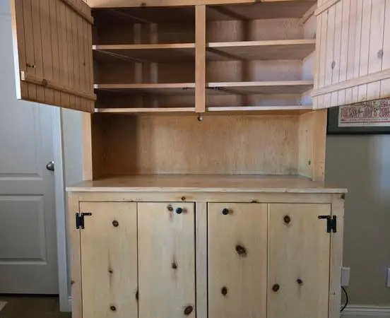 Vintage Knotty Pine Cabinet