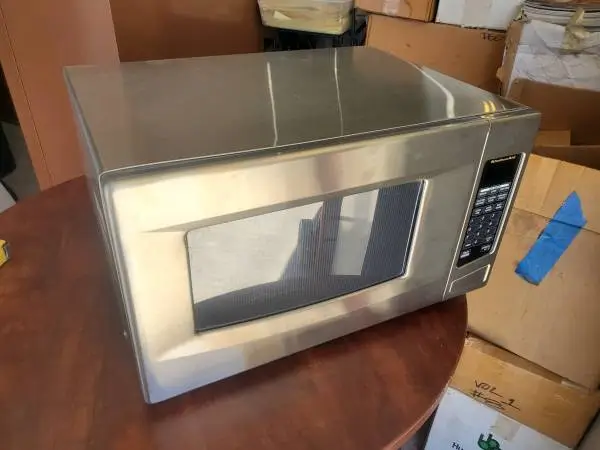 Panasonic stainless steel microwave
