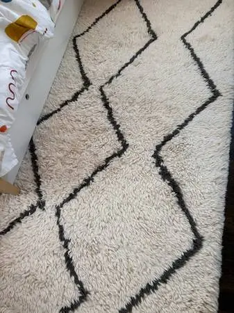 West Elm Souk Shag Wool Rug 5x8 inches