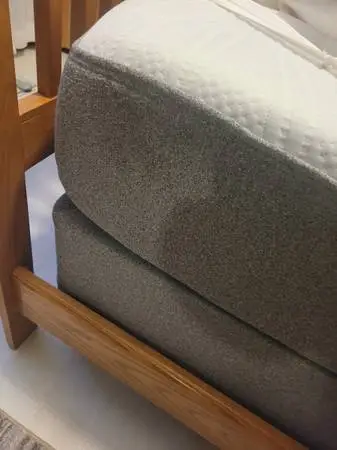 Queen dual p5 sleep number bed with remote and Bedworks of Maine Bed