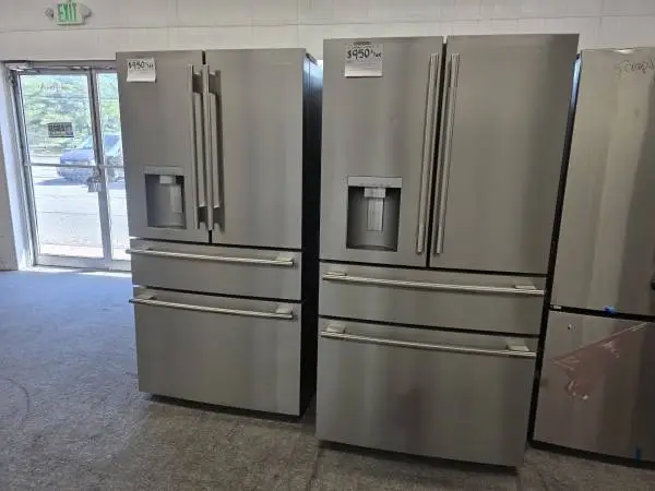 Four Door Kitchenaid French Door Refrigerators, Open Box