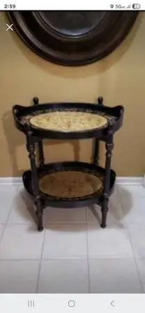 Two Tier Serving Table With Removeable Trays