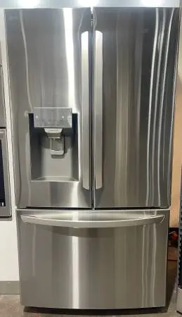 TWO YEAR OLD 36 INCH FRENCH DOOR FRIDGE WITH WATER & ICE