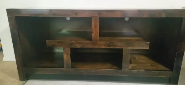 Aspen 60 TV Console in Tobacco finish