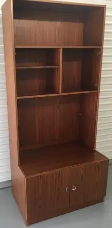 Mid Century Danish Modern Cherry media & storage cabinet MCM
