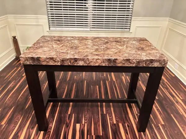 Rectangular Dining Room Counter Table