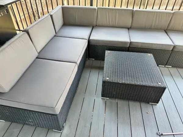 Seven-Piece Outdoor Sofa and Coffee Table Set