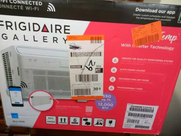 Frigidare Gallery 12k Btu A/C