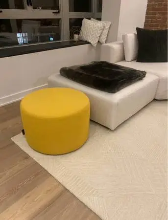 Stunning Modern MCM Ottoman by Steelcase Turnstone