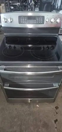 Electric and gas ranges on sale $200 each.
