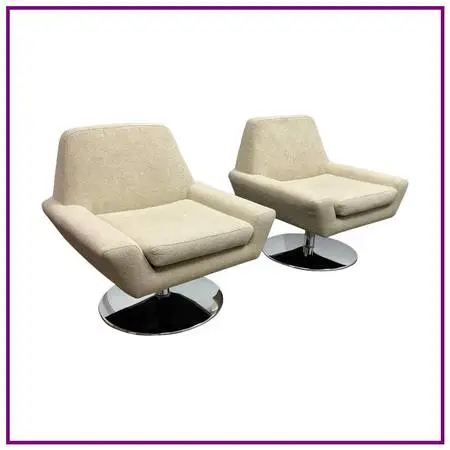 Dellarobbia Tech Swivel Chairs, Pair