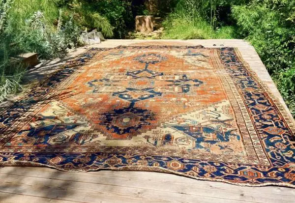 10x14 Antique rug Persian Serapi