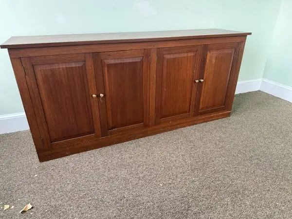 Cherry four door credenza cabinet