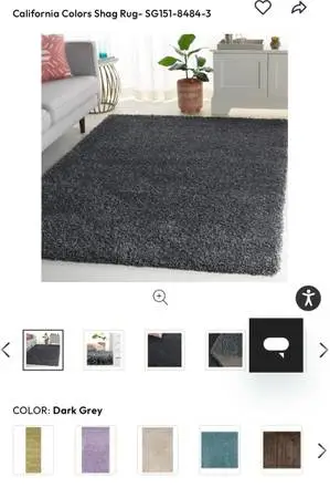 New Gray Shag Rug