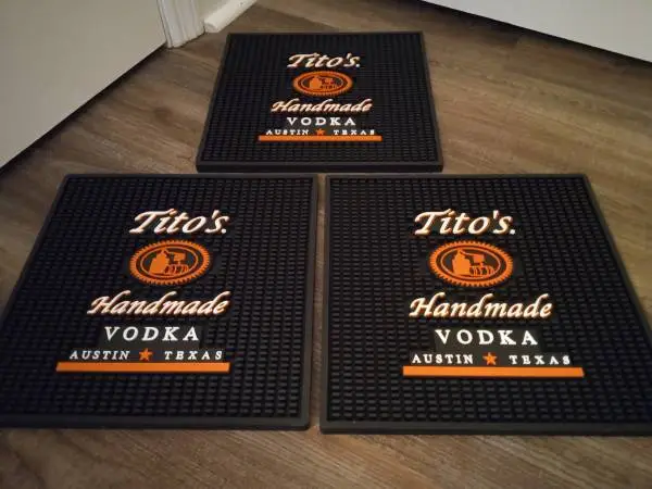 12 x 12 Titos Vodka Bar Mats (Set of 3)