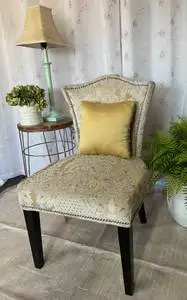 NEW Gold Print Accent Chair-PRICE REDUCED!