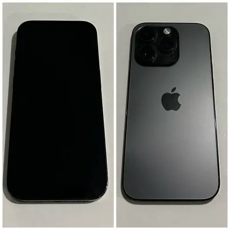 iPhone 15 Pro Max 512GB Black Titanium in good condition and unlocked