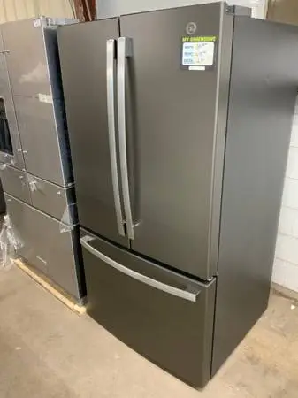 **GE SLATE GRAY 28 CU FT FRENCH DOOR FRIDGE**ON SALE NOW**