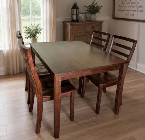 Cute wooden kitchen table set