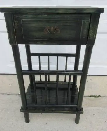 Wood Accent Table with 1 Drawer, 1 Shelf
