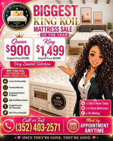 King Koil Mattress Sale. Queen and King Size Mattresses. Take it Home