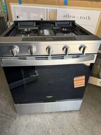 New Whirlpool gas stove Air fry 5 burner