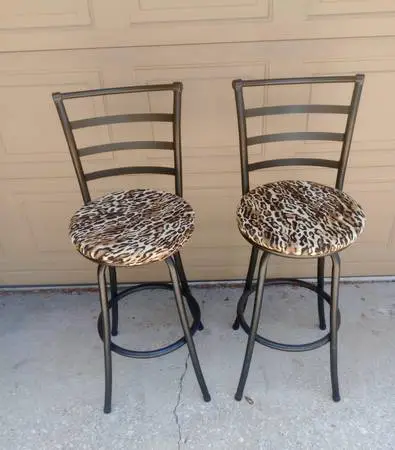 Matching Pair of Swivel Bar Stools