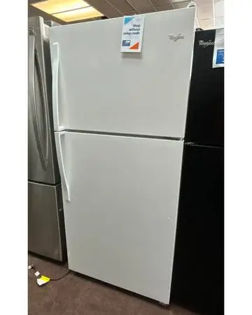 Whirlpool White Top Freezer Refrigerator