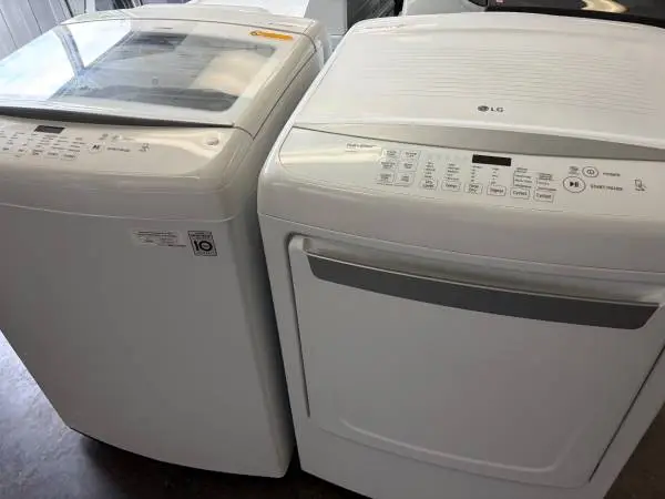 LG No Agitator Tub Washer & Dryer Set