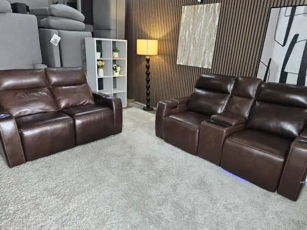 2 Piece Signature Design by Ashley Power Reclining Loveseat Console