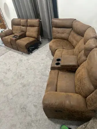 Reclining Leather Sofa