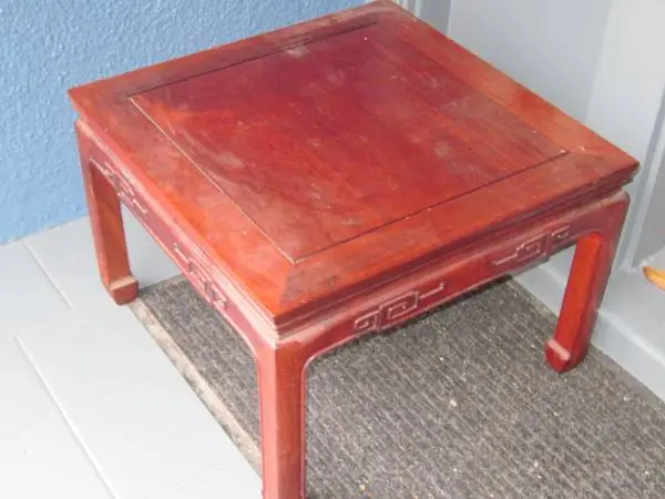 Two Vintage Chinese Rosewood End Tables