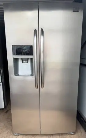 Clean & Tested Frigidaire Counter-Depth Side-by-Side Fridge SS — $275