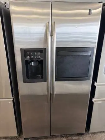 GE Stainless Steel Counter Depth SxS Refrig