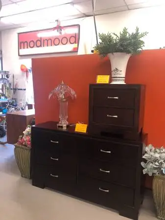 6-drawer dark wood dresser by dovetail