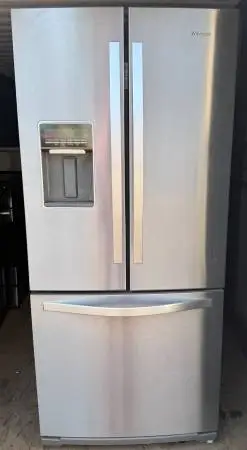Clean & Tested Whirlpool 30in Stainless French Door Fridge — $500
